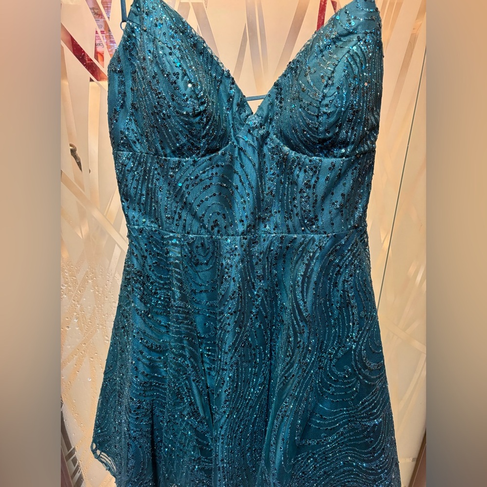 green homecoming dress